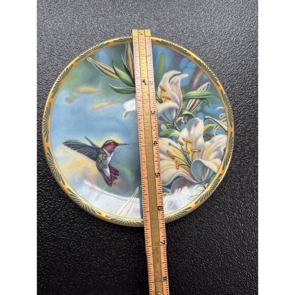 Pickard Collector Plate Ruby-Throated & Hummingbird Lilies by Cyndi Nelson - Picture 7 of 7